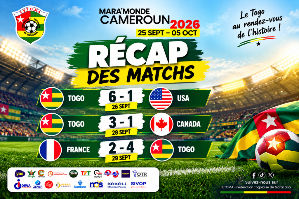 Mara’Monde 2026: le Togo s’offre une finale historique