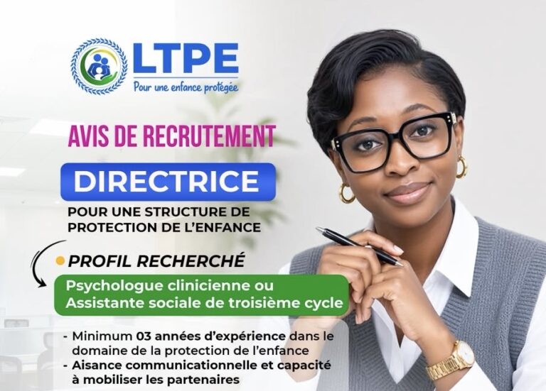 Togo: la LTPE recrute une directrice pour une structure de protection de l’enfance