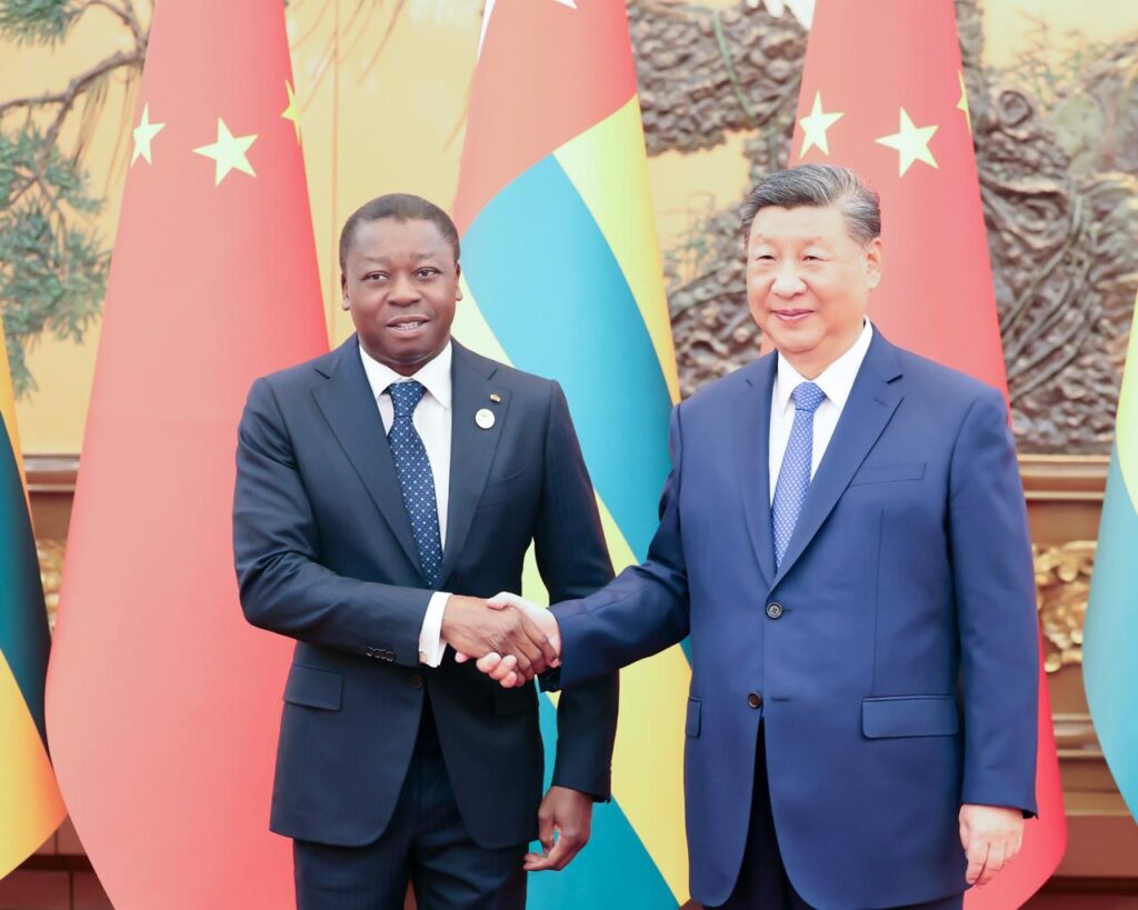 Togo-Chine: Faure Gnassingbé à Pékin pour renforcer le partenariat